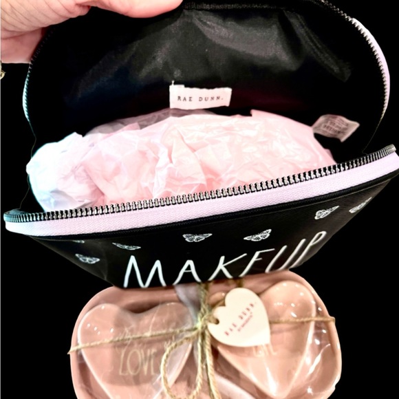 NWP 2 Pc Rae Dunn-Trinket Trays & Makeup Bag - Picture 8 of 8